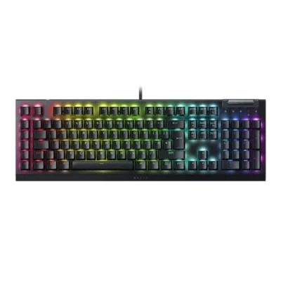 Immagine di Razer BlackWidow V4 X (Green Switch) Tastiera meccanica da gioco Snap Tap (interruttori meccanici clicky, 6 tasti macro dedicati, ABS doppio, Chroma RGB) layout UK Nero
