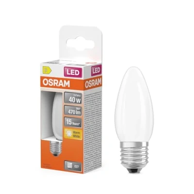 Immagine di OSRAM 4099854466960 LED (monocolore) ERP D (A G) E27 3.4 W Bianco caldo (Ø x A) 35.00 mm 1 pz.