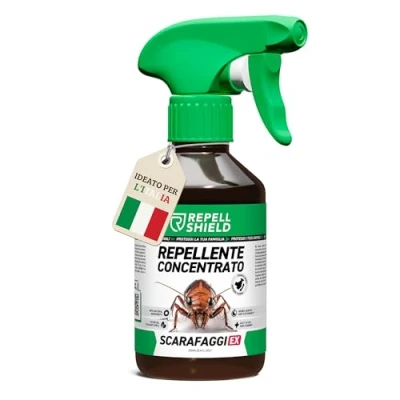 Immagine di RepellShield® Spray Scarafaggi e Blatte per Interni Esterni 250ml Repellente Protezione Duratura Contro Tutti i Tipi di Comoda Alternativa a Trappole