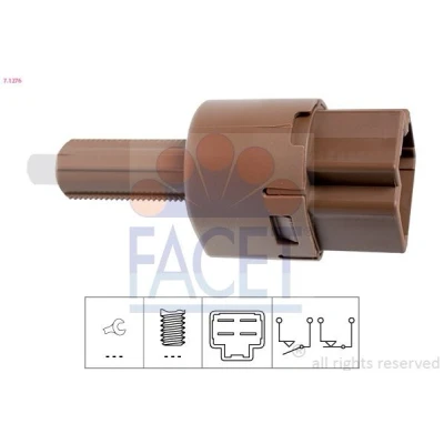 Immagine di FACET 7.1276 Interruttore luce freno meccanico Made in Italy OE Equivalent NISSAN: Qashqai / Qashqai+2 I, Juke, Note I