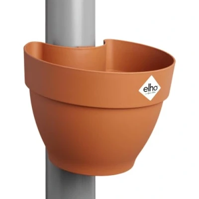 Immagine di Elho Vibia Campana Drainpipe Clicker 40 Vaso per Esterno Ø 21.6 x H 16.3 cm Marrone/Terra