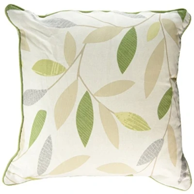 Immagine di Fusion Cuscino Imbottito in Legno di faggio 100% Cotone, Green, Cushion (Filled): 43 x 43cm