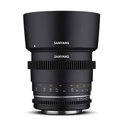 Immagine di SAMYANG Mf 85Mm T1.5 Vdslr Mk2 Sony E Tele Cine Veloce Obiettivo Video Per Mount, Lunghezza Focale Fissa 85 Mm, Follow Focus Full Frame Aps C, Risoluzione 8K, Nero, 23021