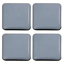 Immagine di 16 feltrini in teflon per mobili, protezione pavimento, 40 x mm, quadrati, autoadesivi, sedie.