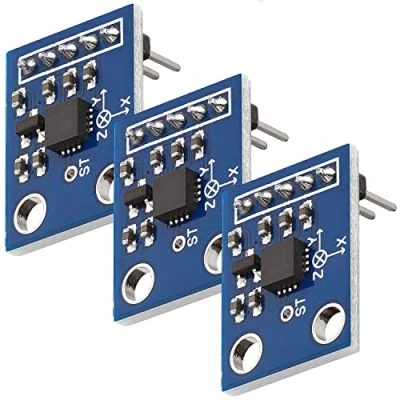 Immagine di AZDelivery 3 x GY 61 compatibile con ADXL335 Modulo Sensore Angolare dell&#039;Accelerometro Arduino incluso un E Book!