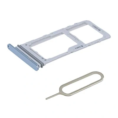 Immagine di MMOBIEL Doppio Vassoio Carta Sim Compatibile con Samsung Galaxy S20+ / 5G S20 Ultra 2020 Porta Scheda Inclusa guarnizione di gomma e Pin Blu