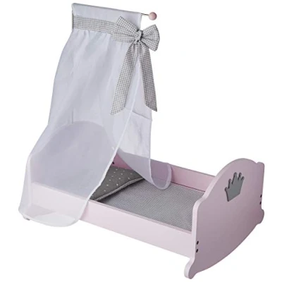 Immagine di roba Lettino per Bambole &quot;Princess Sophie&quot;, Accessori in Tessuto, Biancheria da Letto e Baldacchino, Rosa
