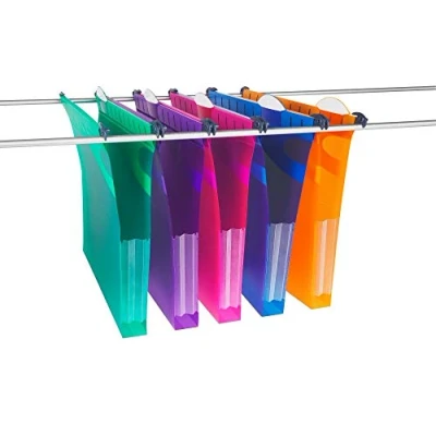 Immagine di Rexel Multifile Extra 2102574 Confezione da 10 cartelline sospese, 30 mm/200 fogli, colori assortiti, in polipropilene (assortiti), non A4