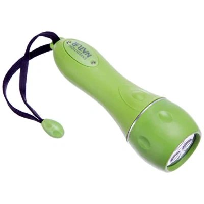 Immagine di moses Expedition Torcia a LED Robusta, Resistente agli Urti, per Campeggio, attività all&#039;aperto ed Escursionismo, Verde