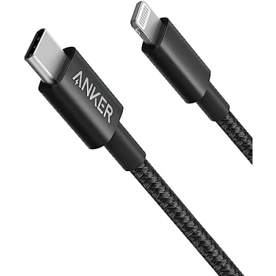 Immagine di cavo USB C a Lightning, nuovo di ricarica da Lightning in nylon Anker per [1 m, certificato Apple MFi] iPhone 11 Pro/X/XS/XR/8 Plus/AirPods Pro, supporta Power Delivery