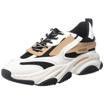 Immagine di Steve Madden, Sneaker Possession da donna con plateau, nero/marrone chiaro, 36 EU
