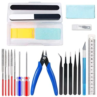 Immagine di FIXITOK 25PCS Strumenti Modello di Base Gundam Kit Hobby Building Craft Set per Riparazione e Il Fissaggio Modelli