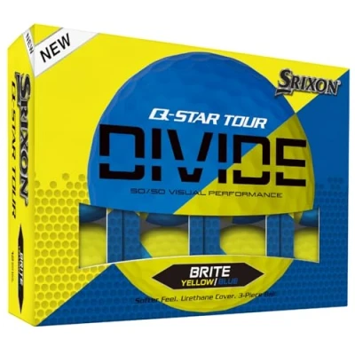 Immagine di Srixon Q STAR DIVIDE 12 Palline da Golf di qualità Tour Perfette per il gioco corto Nucleo FastLayer Alta Compressione della Pallina