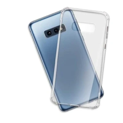 Immagine di mtb more energy® Custodia Crystal Armor per Samsung Galaxy S10e (SM G970, 5.8&#039;&#039;) Hard PC Back &amp; Soft Silikon Bumper Angoli rinforzati Trasparente TPU Case Cover