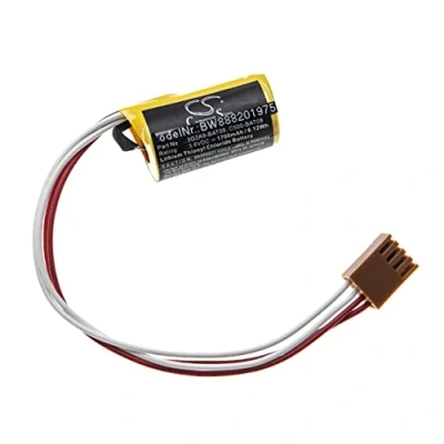 Immagine di vhbw batteria sostituisce Omron 3G2A9 BAT08, C500 BAT08 per PLC Programmable Logic Controller (1700mAh, 3,6V, Li SOCl2)