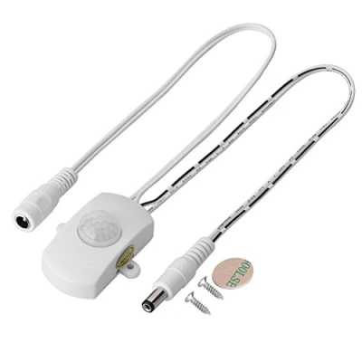 Immagine di Socobeta Striscia LED per Interruttore Automatico PIR con sensore di Movimento da 6 a 624 V DC V(Bianca)