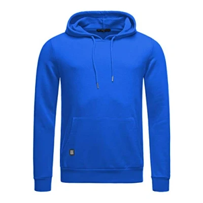 Immagine di RED BRIDGE Felpa da Uomo con Cappuccio Premium Basic Maglia in Cotone Blu S