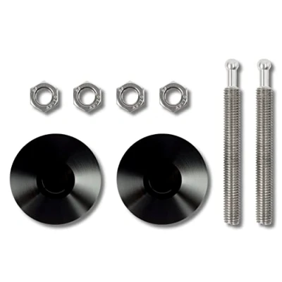 Immagine di OCC Motorsport Kit Di Chiusura Del Cofano A Scatto, In Pressione Nero/Argento