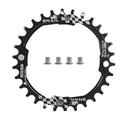 Immagine di CYSKY Narrow Wideringring 104BCD 30T Bike singola corona per 9 10 11 velocità, perfetta la maggior parte delle bici da strada Mountain BMX MTB (Nero)