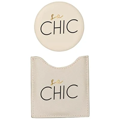 Immagine di Toga Draeger Specchio rotondo tascabile, da portare con sé ovunque, ideale come regalo di compleanno, per tutte le occasioni, dimensioni: 8,5 x 8 cm