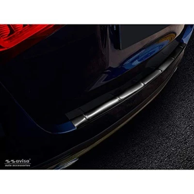 Immagine di Avisa Protezione paraurti Posteriore in Acciaio Inox Nero Compatibile con Mercedes GLE II W167 2019 &#039;Ribs&#039;
