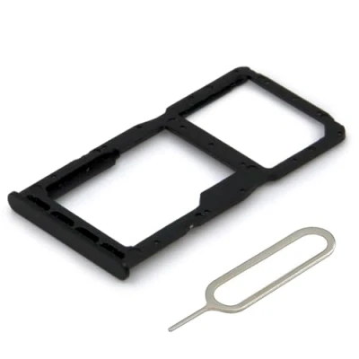 Immagine di MMOBIEL Doppio Vassoio Carta SIM Compatibile con Huawei P30 Lite New Edition 2020 Porta Scheda incl Il Pin della Nero