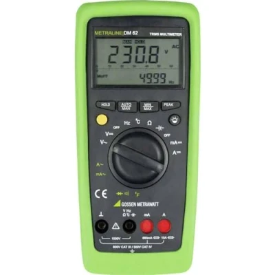 Immagine di Gossen Metrawatt M197A METRALINE DM 62 Multimetro manuale digitale III 600 V, visualizzazione CAT IV 300 V (conteggi)