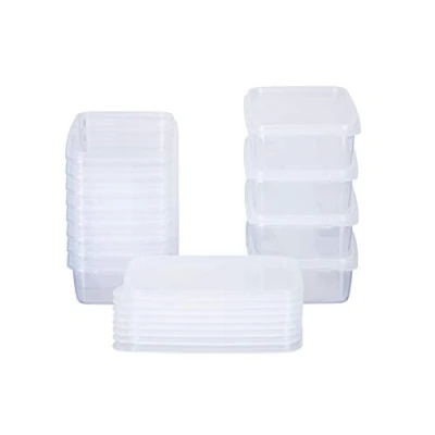 Immagine di MiraHome Contenitore salvafreschezza 0,5 l, rettangolare, piatto, 15 x 10 5 cm, set da 12 pezzi, trasparente, qualità Austrian