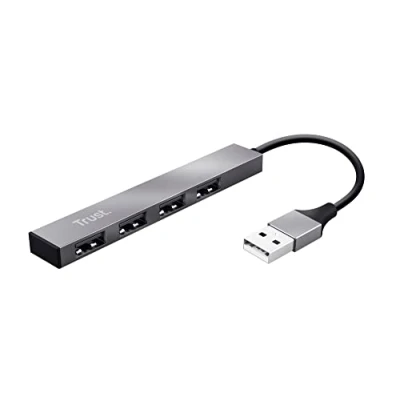 Immagine di TRUST HUB USB MINI HALYS 4 PORTE USB2.0 ULTRASOTTILE 23786