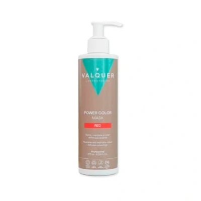 Immagine di Maschera Válquer Professional Power Color per capelli colorati. Vegano e senza solfati (Rosso). Esaltatore del colore dei 275 ml