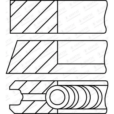 Immagine di GOETZE ENGINE 08 430300 00 Kit Fasce Elastiche 79,7 OPEL: Zafira C Tourer, Meriva B, Mokka / X
