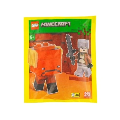 Immagine di LEGO Minecraft Mini Set: Nether Hero Minifigure con Strider