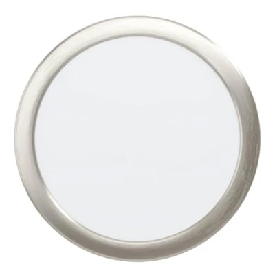 Immagine di Eglo Fueva 6 Faretto da incasso a LED, rotondo, soffitto, in plastica di colore argento e bianco, luce bianca calda fredda, diametro 21,6 cm