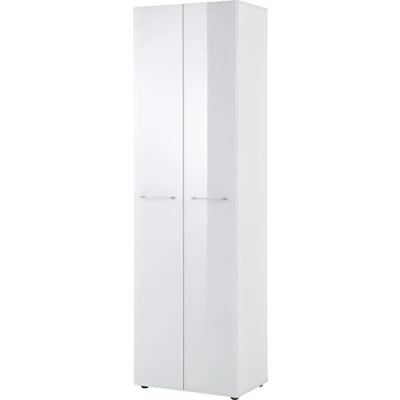Immagine di GERMANIA DIE MÖBELMACHER 3764 84 GW SCALEA Armadio guardaroba con parte frontale in vetro, 59 x 197 40 cm (L A P), colore: Bianco