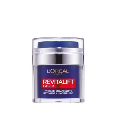 Immagine di L&#039;Oréal Paris Revitalift Laser Pressedcream Notte RETINOLO+NIACINAMIDE, 50 ML Trattamenti notte, Donna, Taglia: ml, Trasparente