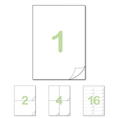 Immagine di Gluetack Etichetta autoadesiva 210 x 297 mm A4 100 fogli 1 etichetta/foglio etichette Carta adesiva Stampante