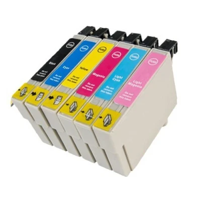 Immagine di 6 Cartucce d&#039;inchiostro compatibile PER Epson T0801 T0802 T0803 T0804 T0805 T0806 Stylus Photo R265 R360 RX560 R285 R585 R685 RX585 RX685 PX700W PX800FW P50 PX650
