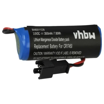Immagine di vhbw Li Ion Batterie 2600mAh (3V) sostituisce CR17450, CR17450E R, CR17450ER