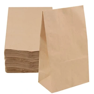 Immagine di JOIKIT 100 sacchetti di carta kraft, 18 x 11 32 cm, marrone, per sandwich, caramelle