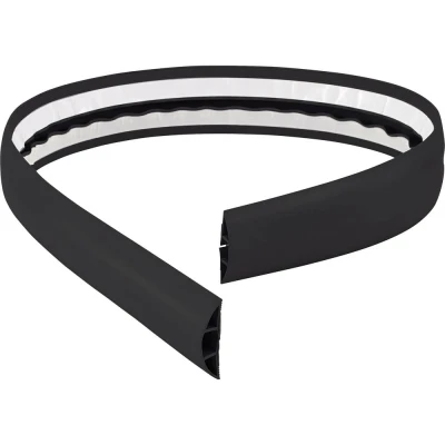 Immagine di TRU COMPONENTS Protezione cavi 1570428 PVC Nero Numero di canali: 1.1800 mm Contenuto: 1.8 m