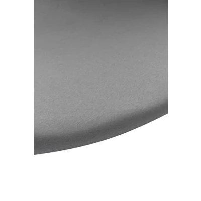 Immagine di Meyco Baby Uni lenzuolo per il materasso del box (lenzuolo in morbido jersey di qualità, perfetta vestibilità grazie all&#039;elastico integrale, traspirante, dimensioni: circa 90/95 cm), grigio