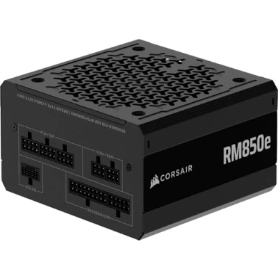 Immagine di CORSAIR RM850e (2025) Alimentatore ATX completamente modulare a basso rumore con cavo 12V 2x6 conforme 3.1 e PCIe 5.1, efficienza Cybenetics Gold, condensatori 105C Nero