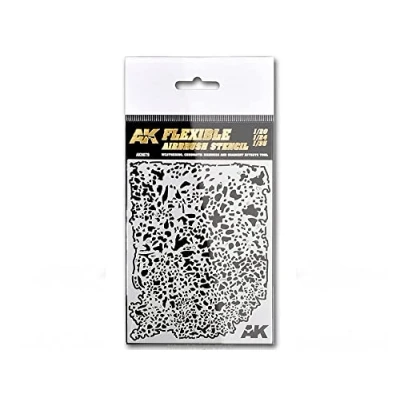 Immagine di AK Interactive 9079 Flexible Airbrush Stencil 1/20 1/24 1/35