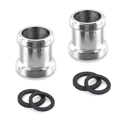 Immagine di adattatore per rubinetto in ottone, 2 pezzi di prolunga rubinetto, connettore aeratore da 18 mm maschio a 22 filettatura lavello purificatore d&#039;acqua