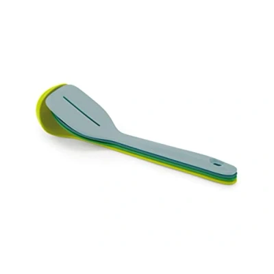 Immagine di Joseph Duo Utensili Cucina, Set accessori 4 pezzi, mestoli, cucchiai e spatola, resistenti al calore, Multicolore