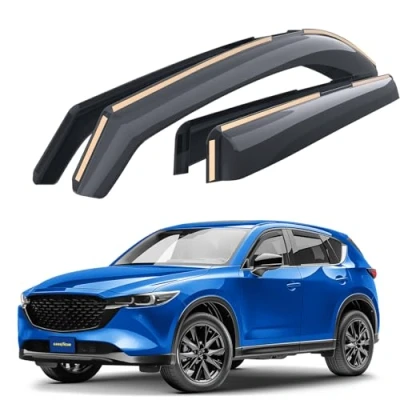 Immagine di Goodyear deflettori Auto per/Compatibile con Mazda CX 5 2017 2024 deflettore Auto, Aria, integrati, 4 Pezzi