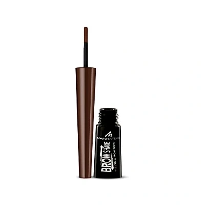 Immagine di Manhattan Brow Shake Filling Powder 2 in 1 polvere per sopracciglia e eyeliner, definite o smokey eyes, colore marrone scuro 003, x 2,5 g