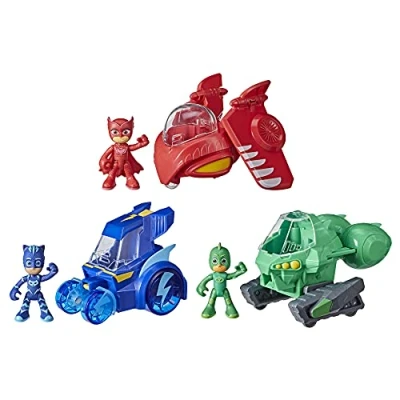 Immagine di PJ Masks, Combiner Jet 3 in 1, Bambine età prescolare, Set Giocattolo Super pigiamini con Veicoli e Action Figure, dai Anni su, Multicolore, 5010993920747