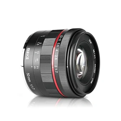 Immagine di MEIKE MK 50MM F/1.7 Prime Lens Compatible with Fujifilm Camera Such as X T1 T2 T100 T20 T3