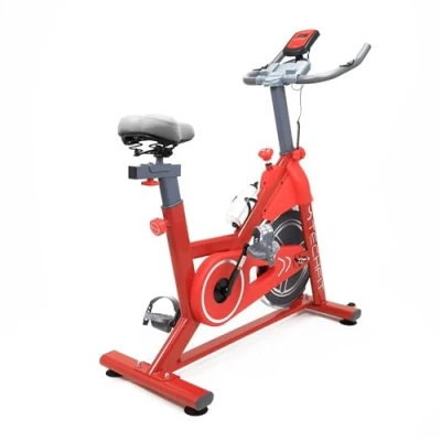 Immagine di TechFit Cyclette da Camera SBK800 stazionaria per interni con volano 8 kg, attrezzatura esercizi a casa, allenamento cardio